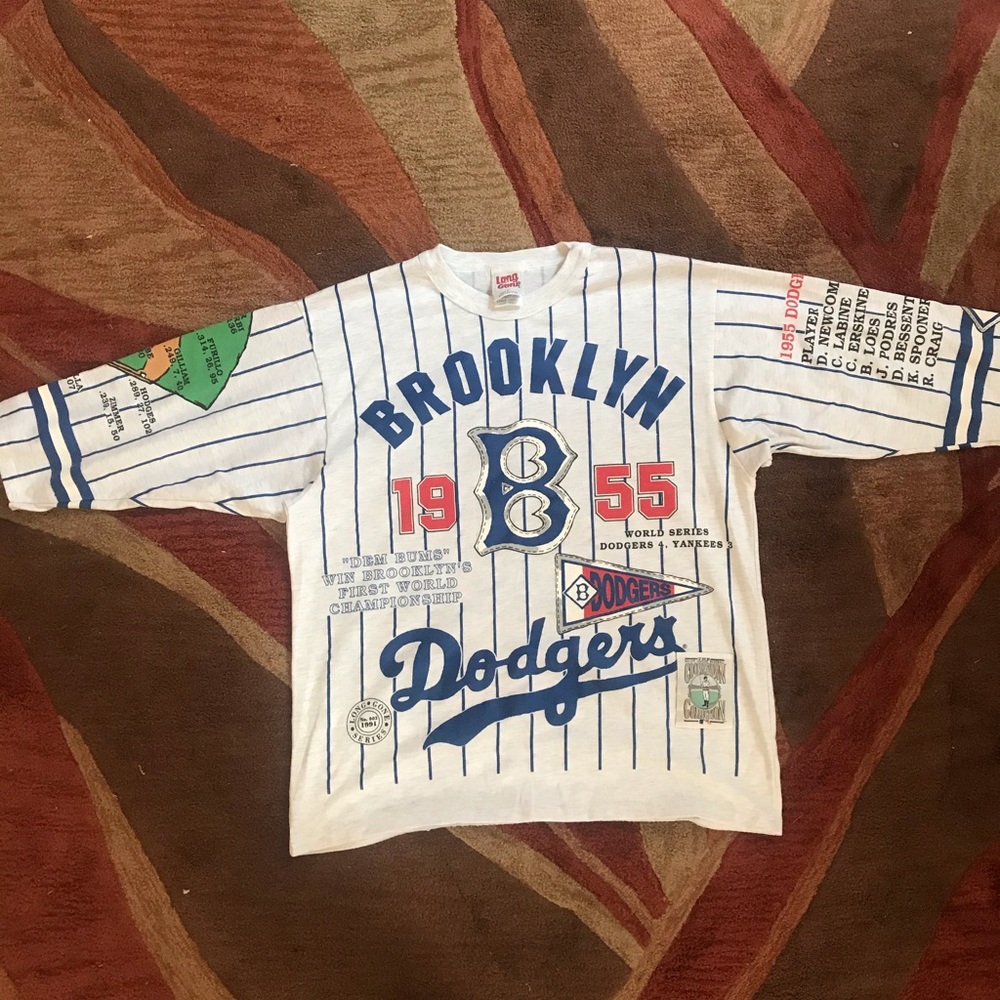 Vintage Long Gone Brooklyn Dodgers Quarter Shirt